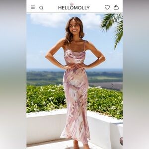 Hello Molly Pink and Purple Patterned Dress